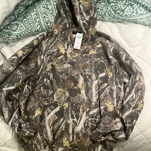 Abercrombie & fitch camo hoodie large new with tag